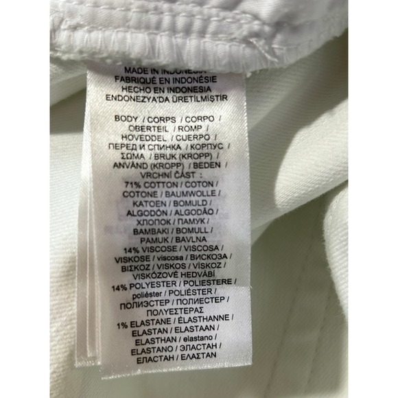 Lauren Ralph Lauren Womens White Denim Jeans 12 Straight Leg Cotton Blend Office - Picture 8 of 8